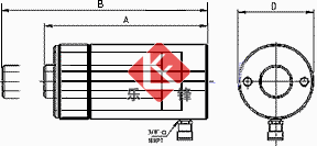雙作用中空液壓千斤頂